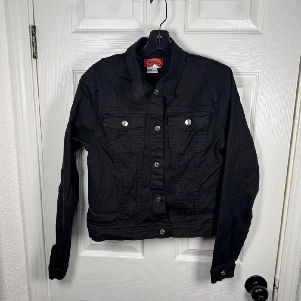 Women's Black‎ Denim Jacket